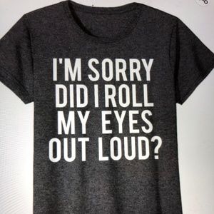 Did I roll my eyes out loud